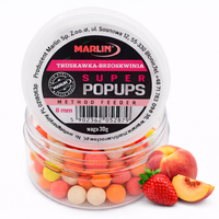 Kulki Marlin POP UP 8mm Truskawka-Brzoskwinia